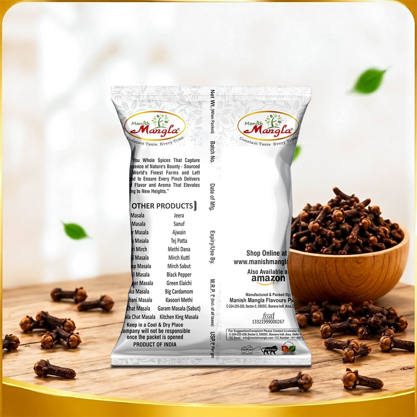 Cloves (Laung) – Premium Whole Cloves | Rich Aroma & Strong Flavor | Perfect for Tea, Biryani, Curries & Indian Cooking | Hygienically Packed