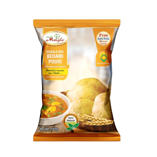 Bedmi Puri Mix – Instant Bedmi Puri Premix | Crispy & Authentic Delhi-Style Bedmi Puri | Just Add Water & Knead | Hygienically Packed