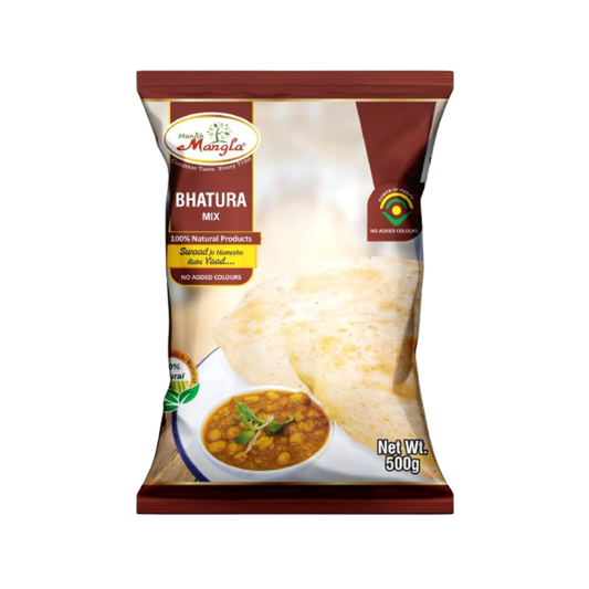 Bhatura Mix – 500g | Instant Bhatura Premix with Yeast Sachet | Soft, Fluffy & Restaurant-Style Bhaturas | Just Add Water & Knead