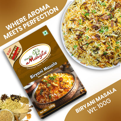 Biryani Masala – 100g | Rich & Aromatic Spice Blend | Perfect for Veg & Chicken Biryani | Authentic Flavor & Strong Aroma
