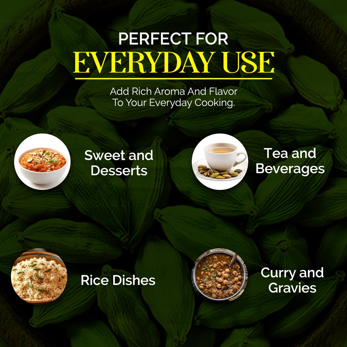 Green Cardamom (Hari Elaichi) – Premium Whole Cardamom | Rich Aroma & Sweet Flavor | Perfect for Tea, Sweets & Indian Cooking | Hygienically Packed