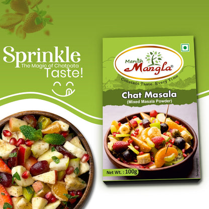 Chat Masala – 100g | Tangy & Spicy Seasoning | Perfect for Chaat, Fruits, Snacks & Salads | Rich Aroma & Authentic Taste