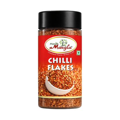 Chilli Flakes – Crushed Red Chilli | Spicy & Bold Flavor | Perfect for Pizza, Pasta, Snacks & Seasoning | Hygienically Packed