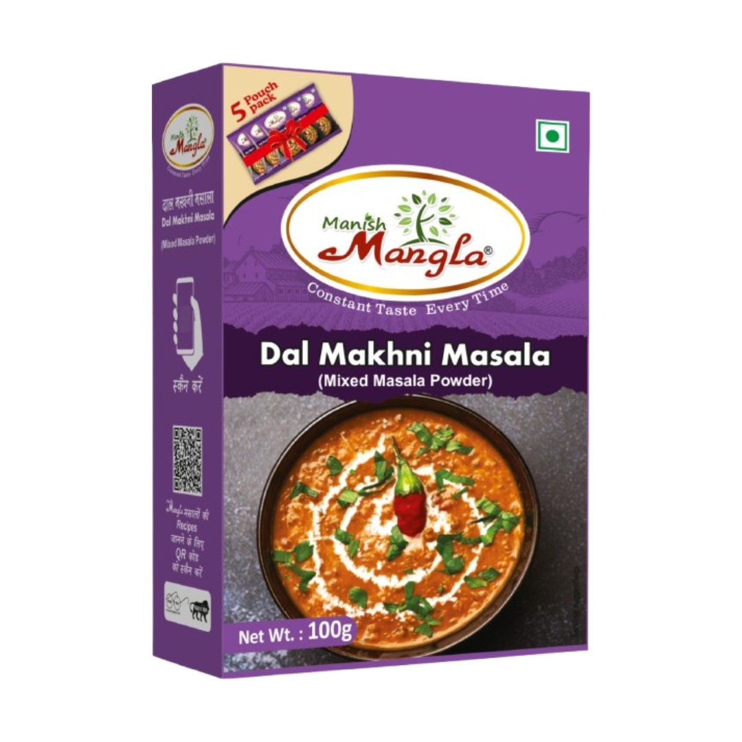 Dal Makhani Masala – 100g (5×20g FreshLock Sachets) | Creamy & Rich Flavor | Complete Spice Mix | Restaurant Style Dal Makhani