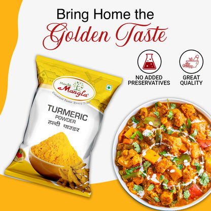Turmeric Powder (Haldi)  | Rich Color & Natural Flavor | Pure & Aromatic | Ideal for Curries, Sabzi & Indian Cooking