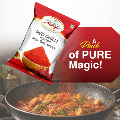 Red Chilli Powder | Rich Color & Perfect Spice | Finely Ground Lal Mirch | Ideal for Curries, Sabzi & Indian Cooking