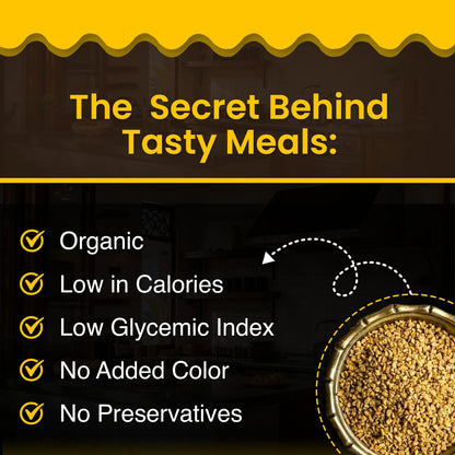 Fenugreek Seeds (Methi Dana) – Premium Whole Seeds | Rich Aroma & Distinct Flavor | Perfect for Tempering, Pickles & Indian Cooking | Hygienically Packed