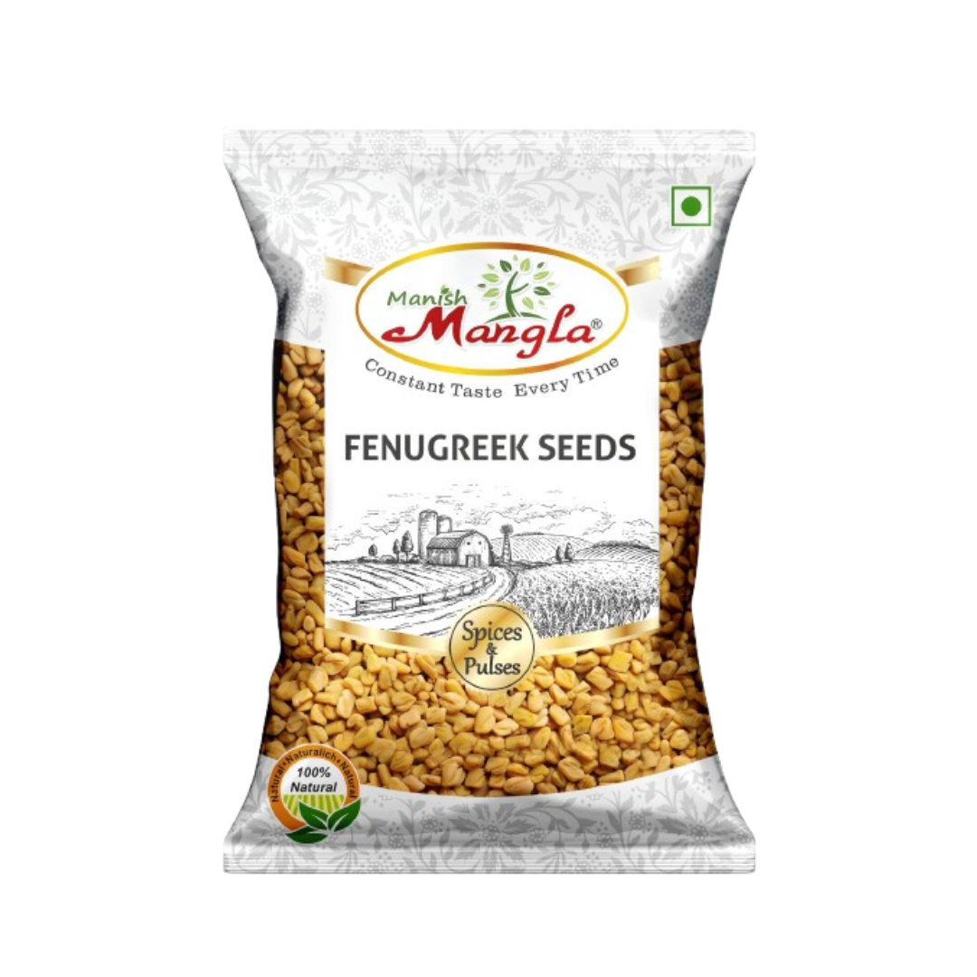 Fenugreek Seeds (Methi Dana) – Premium Whole Seeds | Rich Aroma & Distinct Flavor | Perfect for Tempering, Pickles & Indian Cooking | Hygienically Packed
