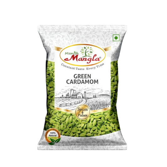 Green Cardamom (Hari Elaichi) – Premium Whole Cardamom | Rich Aroma & Sweet Flavor | Perfect for Tea, Sweets & Indian Cooking | Hygienically Packed