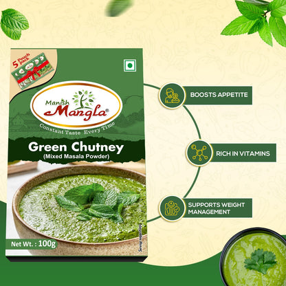 Instant Chilla Combo – Moong Dal Chilla Mix, Green Chutney Powder & Meethi Sonth Chutney Powder | Complete Breakfast & Snack Kit | Just Add Water & Cook