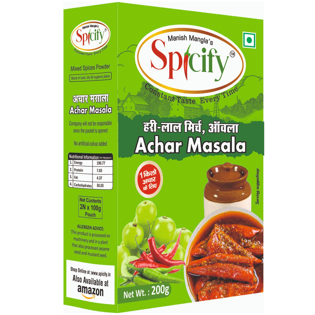 Spicify Mirch Achar Masala 200g | No need to add any other spices