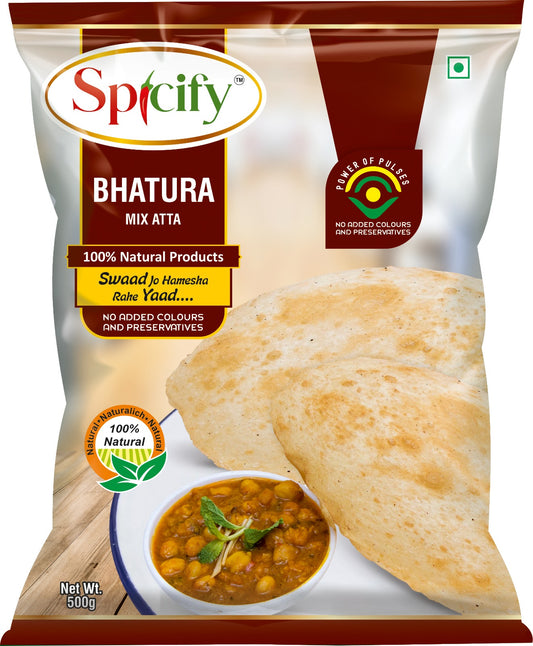 Bhatura Instant Mix 500g | Ready-to-Cook Soft & Puffy Bhaturas | Pure Ingredients | Easy Preparation
