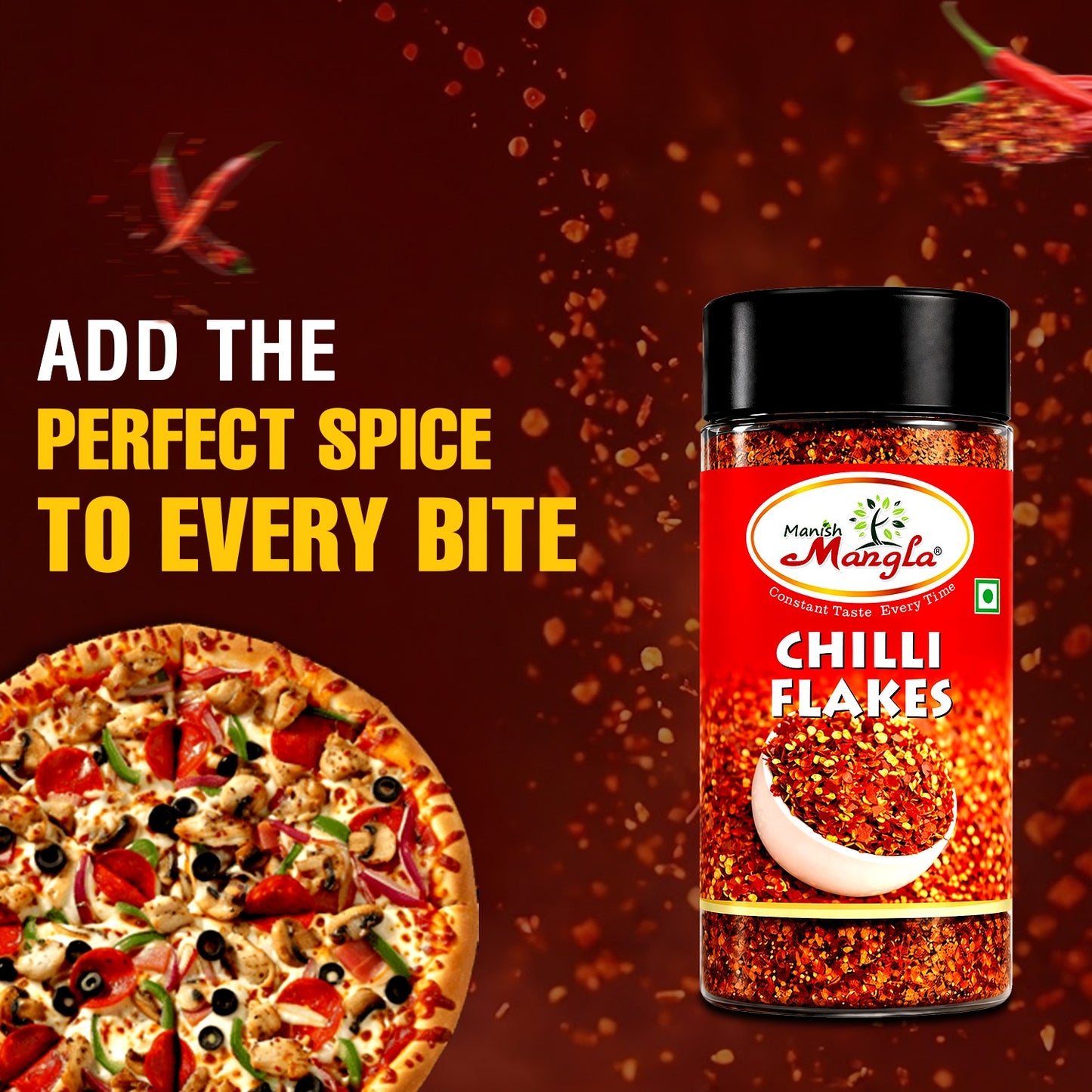 Italian Seasoning Combo – Chilli Flakes, Oregano & Pizza Pasta Seasoning | Perfect for Pizza, Pasta & Snacks | Cafe-Style Flavor at Home