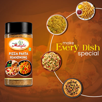 Pizza Pasta Seasoning – Italian Herb & Spice Mix | Perfect for Pizza, Pasta, Sandwiches & Snacks | Flavorful & Aromatic | Hygienically Packed