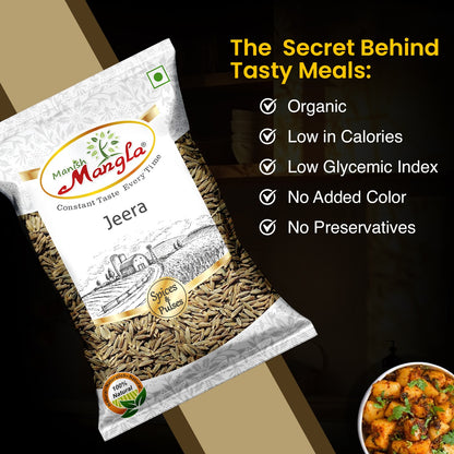 Whole Jeera (Cumin Seeds) – 100g | Fresh & Aromatic Sabut Jeera | Rich Flavor & Strong Aroma | Perfect for Tadka & Indian Cooking