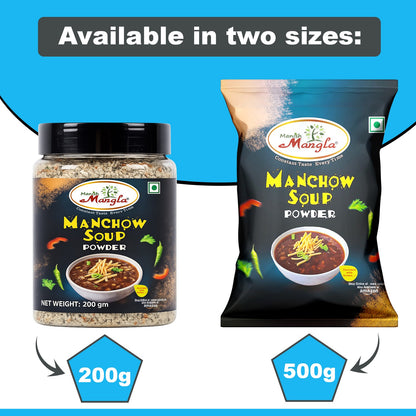 Manchow Soup – Instant Soup Mix | No Onion No Garlic | Spicy & Flavorful | Indo-Chinese Style | Quick & Easy to Prepare | Perfect for Snacks & Light Meals