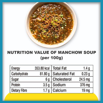 Manchow Soup – Instant Soup Mix | No Onion No Garlic | Spicy & Flavorful | Indo-Chinese Style | Quick & Easy to Prepare | Perfect for Snacks & Light Meals