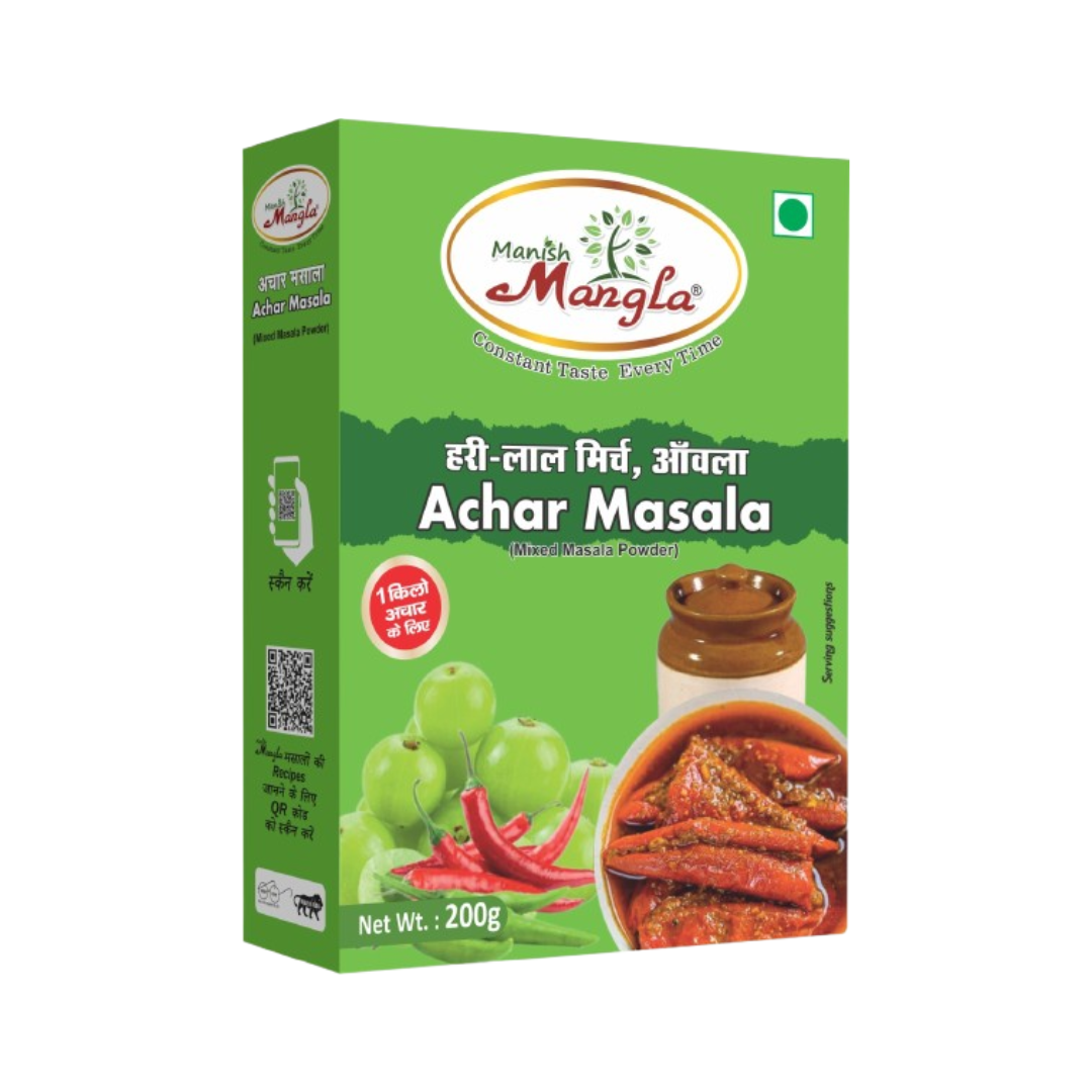 Mirch Achar Masala – 200g | Authentic Green Chilli Pickle Spice Mix | Rich & Traditional Flavor | Easy Homemade Achar | Hygienically Packed