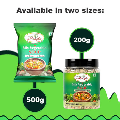 Mix Veg Soup – No Onion No Garlic | Instant Soup Mix | Satvik & Pure | Rich Vegetable Flavor | Quick & Easy to Prepare
