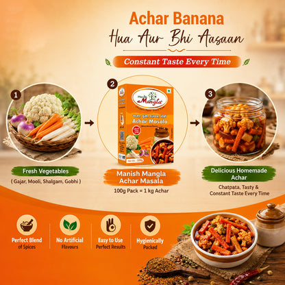 Mix Veg Achar Masala – 100g | Authentic Pickle Spice Mix | Perfect Blend for Homemade Mixed Vegetable Pickle | Rich & Traditional Flavor