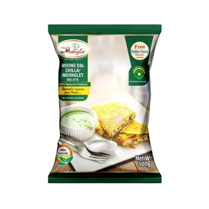 Moong Dal Chilla Mix – Instant Chilla Premix | High-Protein Savoury Pancake Mix | Just Add Water | Healthy Breakfast & Snack | Hygienically Packed