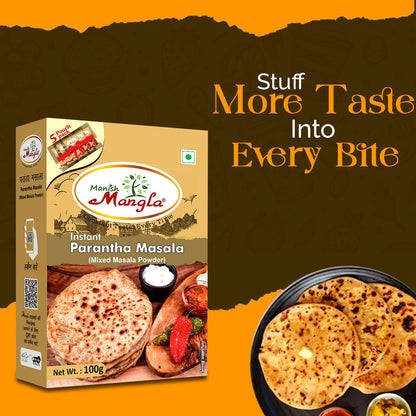 Parantha Masala – 100g (5×20g FreshLock Sachets) | Spicy & Flavorful Stuffing Masala | Perfect for Aloo, Gobhi & Mix Parantha | Fresh & Aromatic