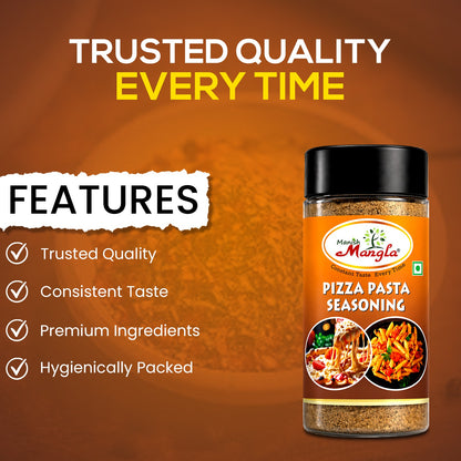 Pizza Pasta Seasoning – Italian Herb & Spice Mix | Perfect for Pizza, Pasta, Sandwiches & Snacks | Flavorful & Aromatic | Hygienically Packed
