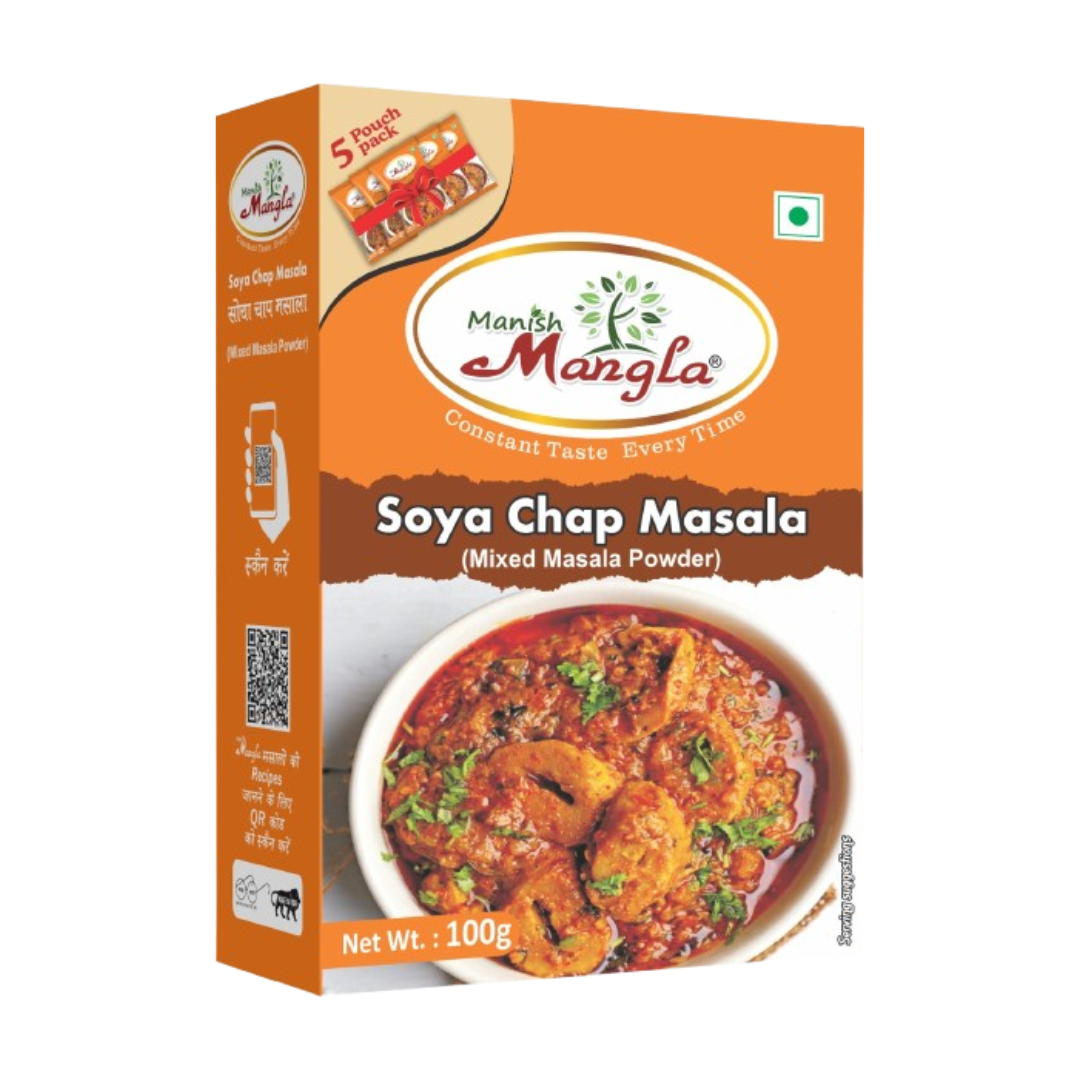 Soya Chaap Masala – 100g | Rich & Spicy Restaurant-Style Spice Mix | Perfect for Tandoori, Tikka & Gravy Chaap | Fresh & Aromatic