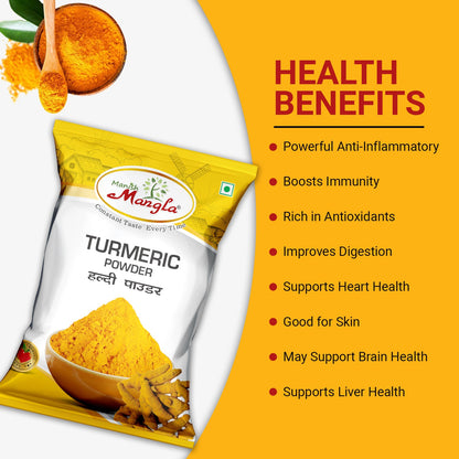Turmeric Powder (Haldi)  | Rich Color & Natural Flavor | Pure & Aromatic | Ideal for Curries, Sabzi & Indian Cooking