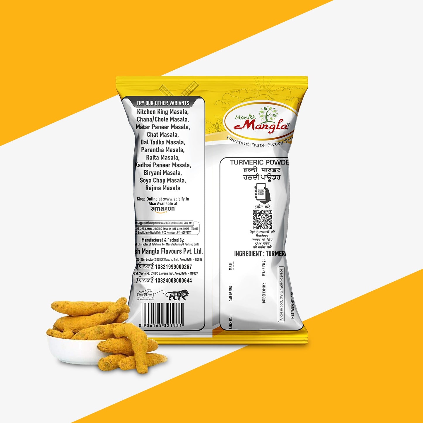 Turmeric Powder (Haldi)  | Rich Color & Natural Flavor | Pure & Aromatic | Ideal for Curries, Sabzi & Indian Cooking