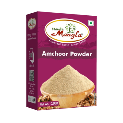 Manish Mangla Amchoor Powder (Dry Mango Powder) – 100g | Tangy & Aromatic Spice | Perfect for Chaat, Sabzi, Marinades & Indian Cooking